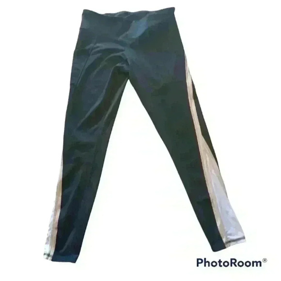 Champion Womens Mid Rise Blacl Leggings L - Picture 1 of 12